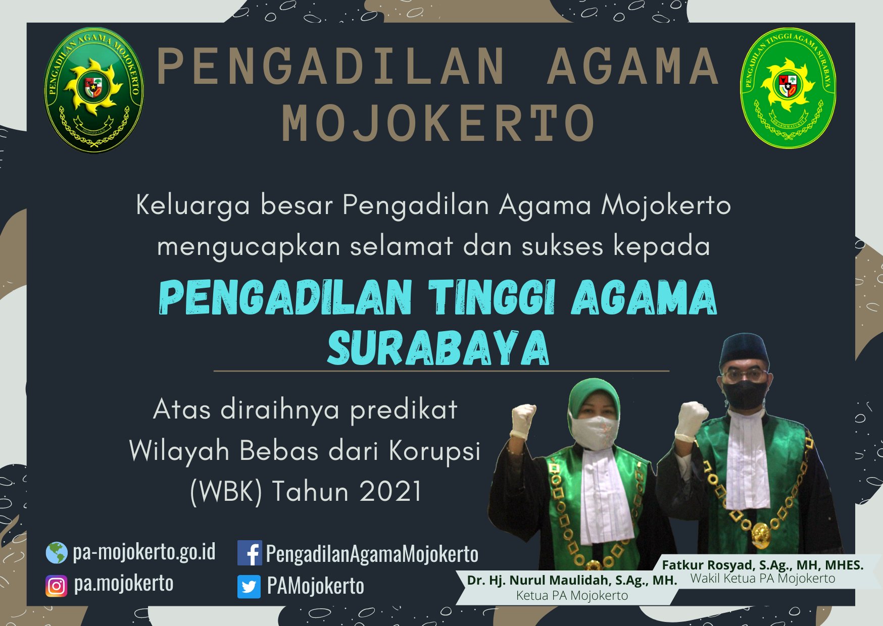 Selamat Atas Predikat WBK Kepada PTA Surabaya